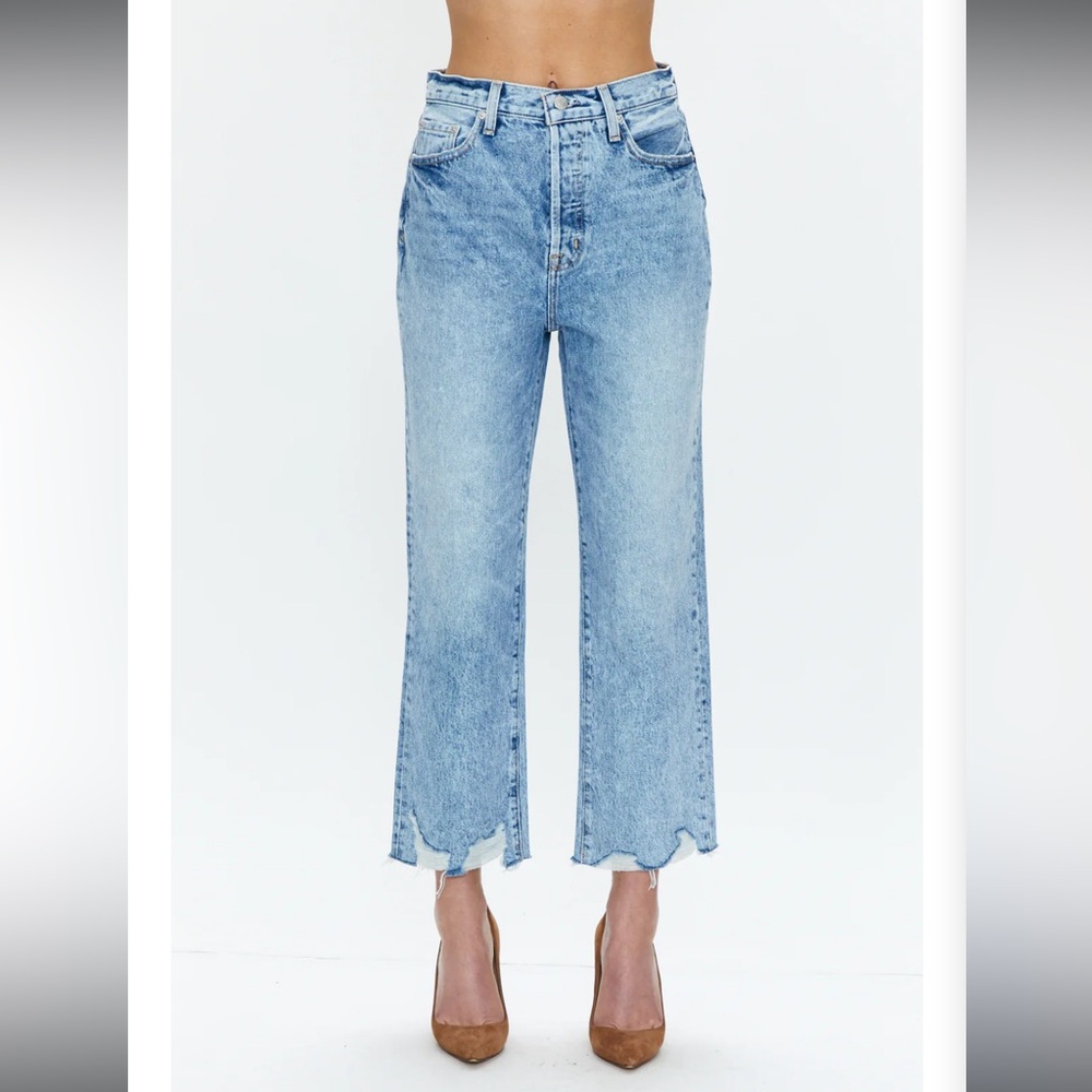Pistola Cassie super high rise straight crop in Baja